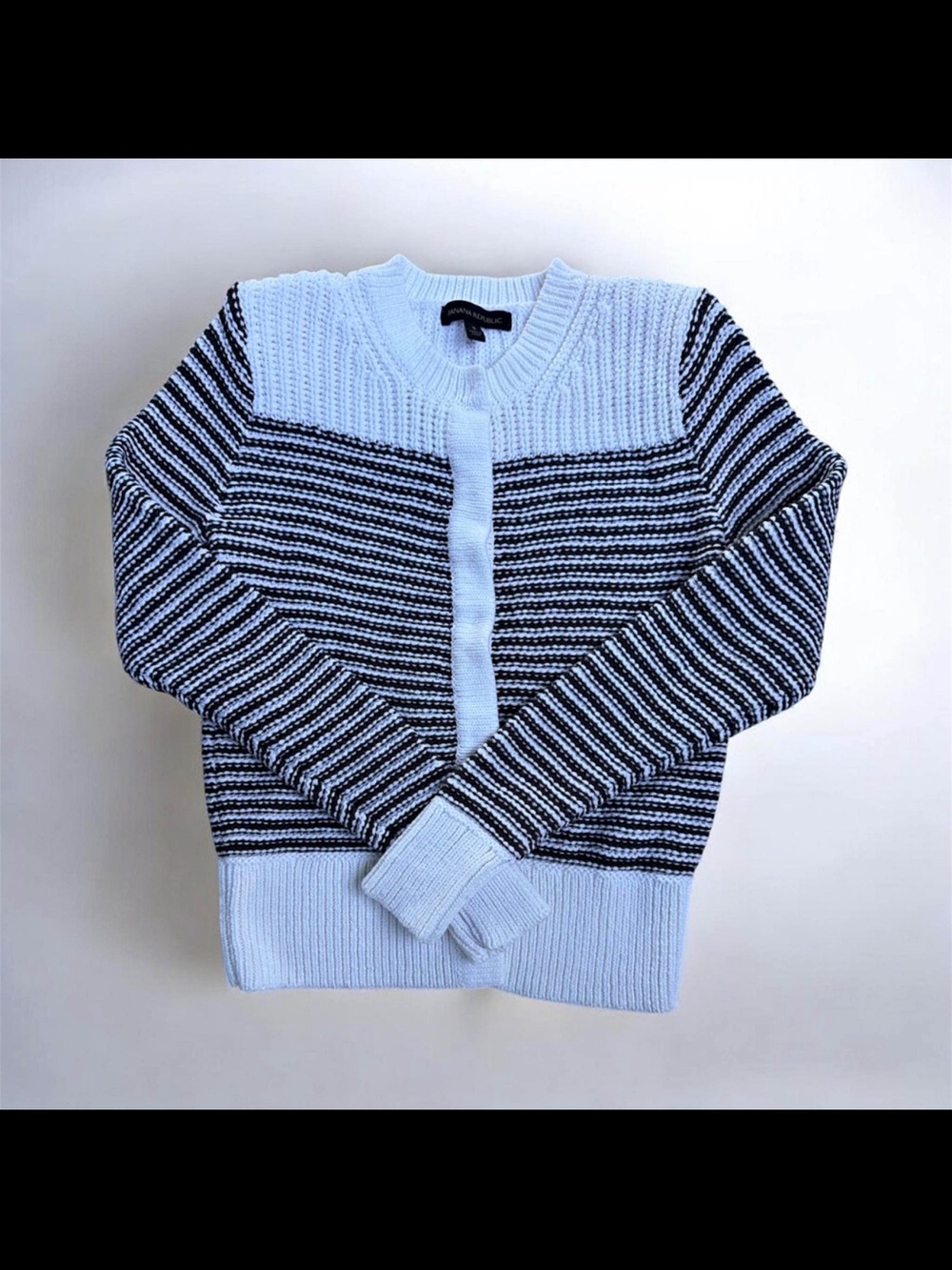Banana Republic White Chunky Knit Sweater